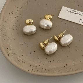 Wholesale Vintage Brushed Metal Earrings