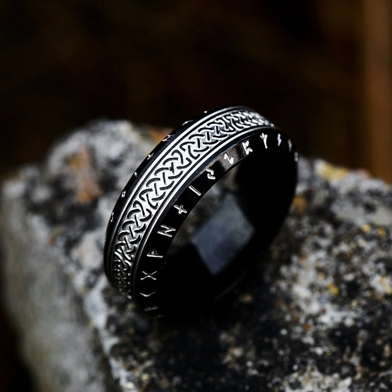 Wholesale Vintage Carter Knot Titanium Steel Rings