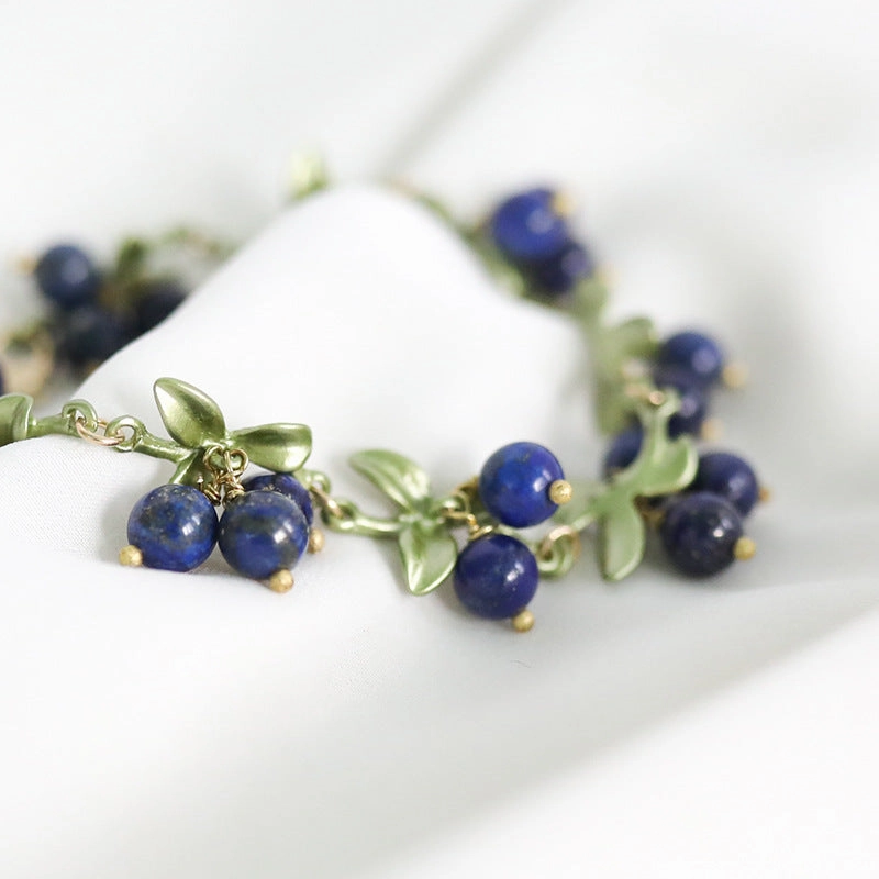 Wholesale Vintage Chinoiserie Berry Alloy Bracelet