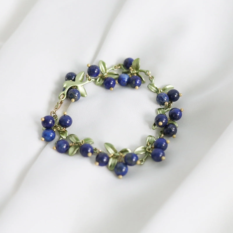 Wholesale Vintage Chinoiserie Berry Alloy Bracelet