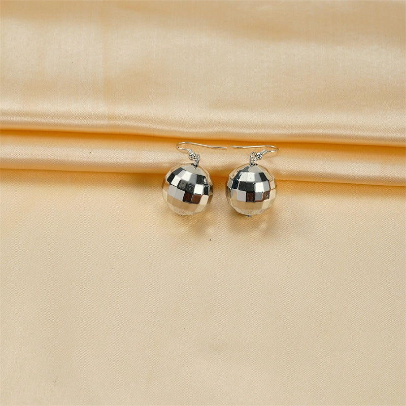 Wholesale Vintage Christmas Ball Mirror Earrings