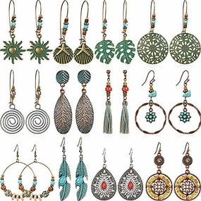 Wholesale Vintage Color Copper Earrings