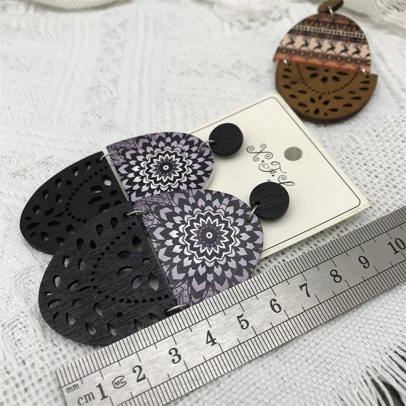 Wholesale Vintage Cotton Wood Earrings