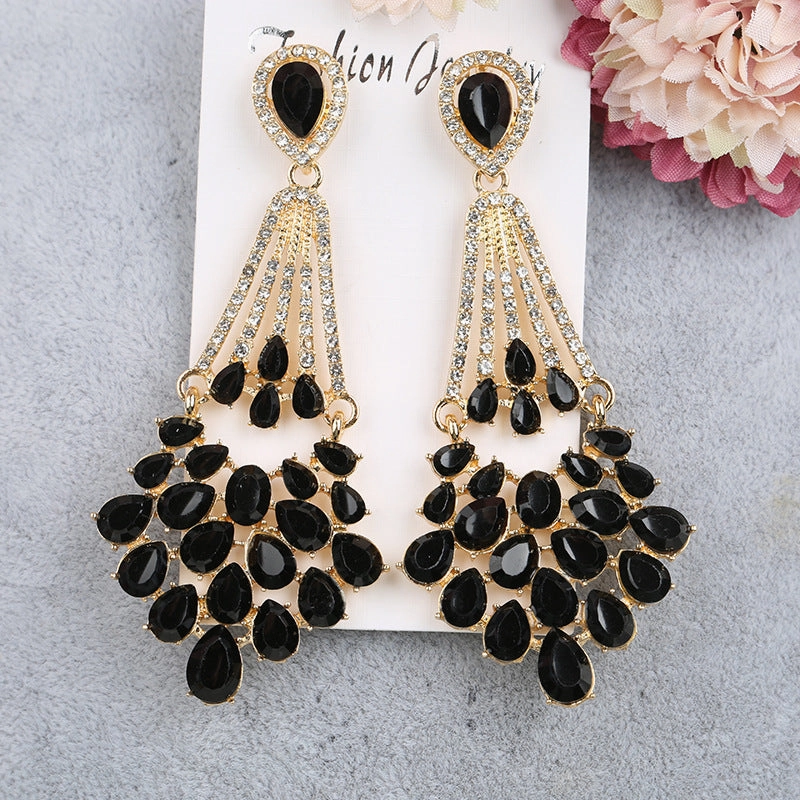 Wholesale Vintage Crystal Bridal Dress Matching Earrings