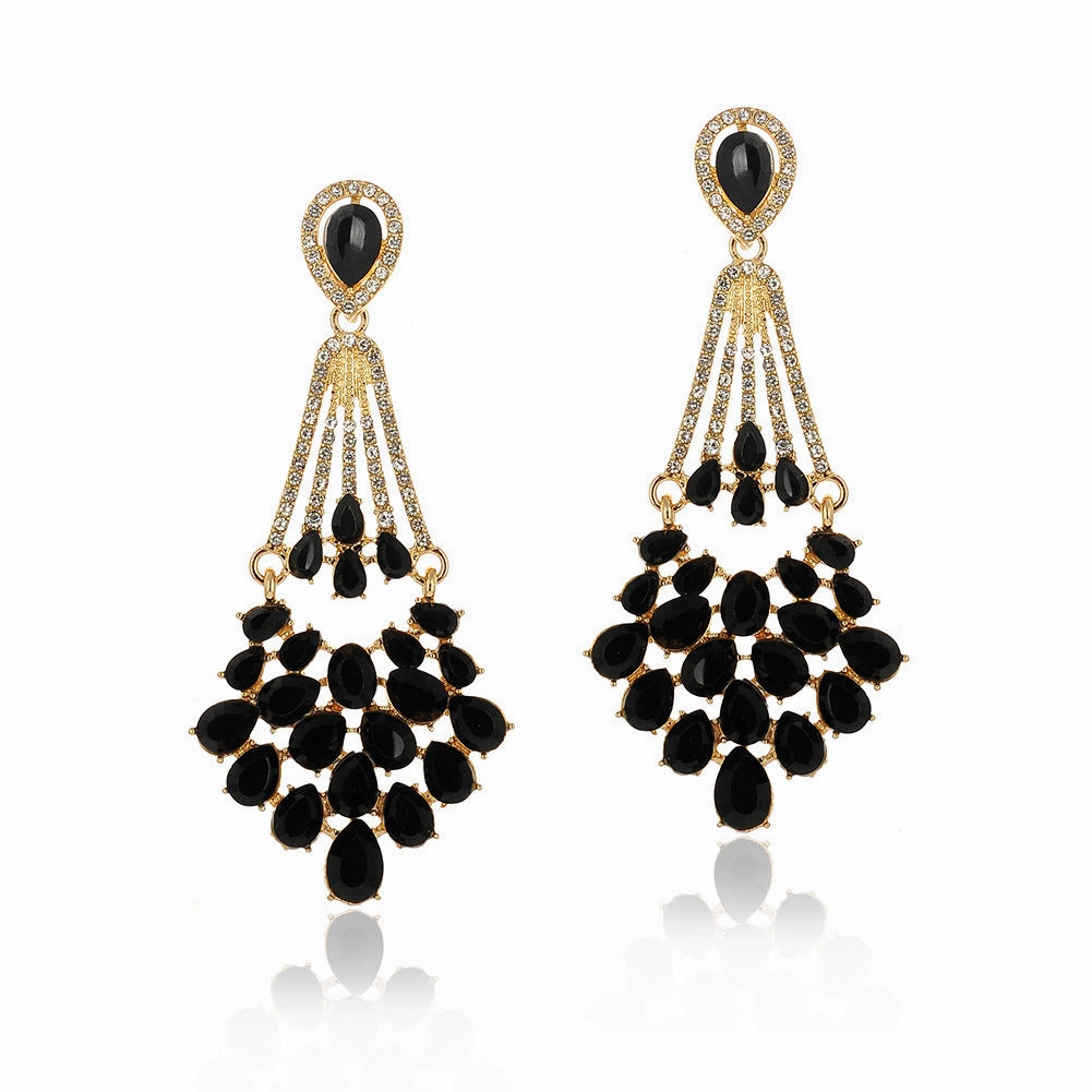 Wholesale Vintage Crystal Bridal Dress Matching Earrings