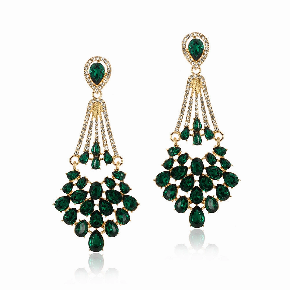 Wholesale Vintage Crystal Bridal Dress Matching Earrings
