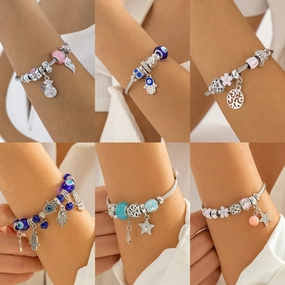 Wholesale Vintage Devil Eye Luminous stone Bracelet