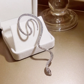 Wholesale Vintage Diamond Snake Alloy Earrings