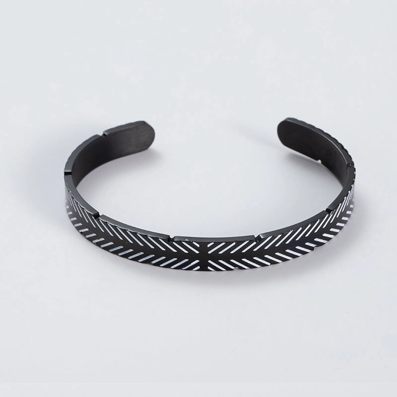 Wholesale Vintage Distressed Stainless Steel Bracelet