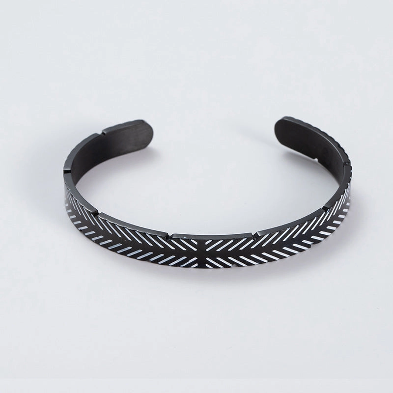 Wholesale Vintage Distressed Stainless Steel Bracelet
