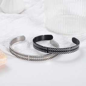 Wholesale Vintage Distressed Stainless Steel Bracelet