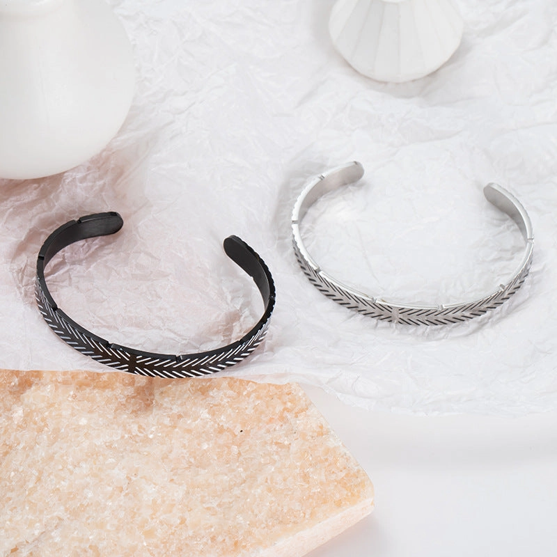 Wholesale Vintage Distressed Stainless Steel Bracelet