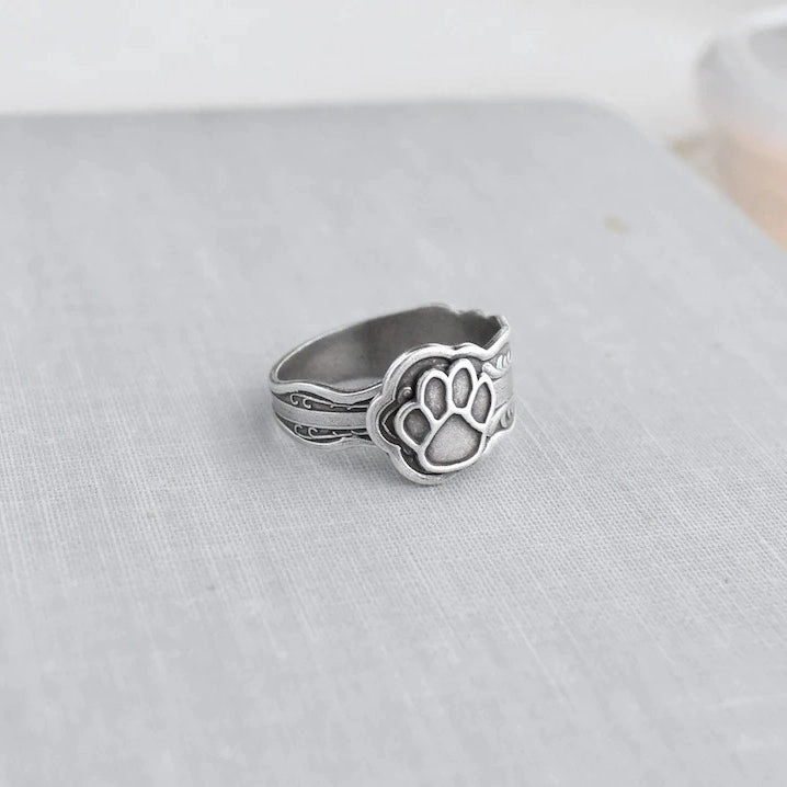 Wholesale Vintage Dog Paw Alloy Rings