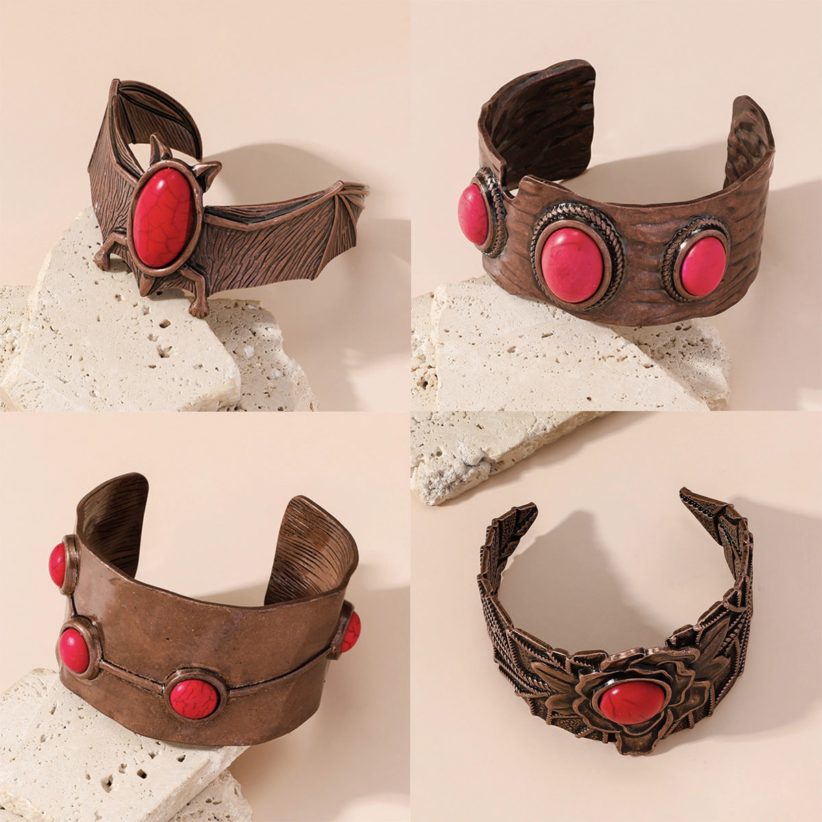 Wholesale Vintage Engraved Iron Bracelet