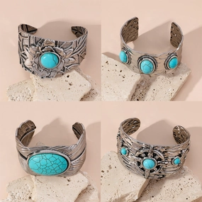Wholesale Vintage Engraved Iron Bracelet
