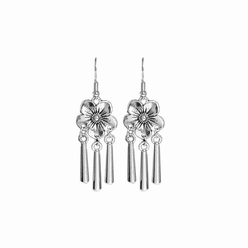 Wholesale Vintage Ethnic Style Metal Tassel Alloy Earrings