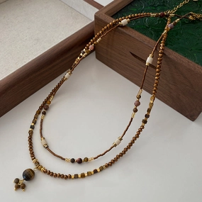 Wholesale Vintage Fashion Natural Stone Necklaces