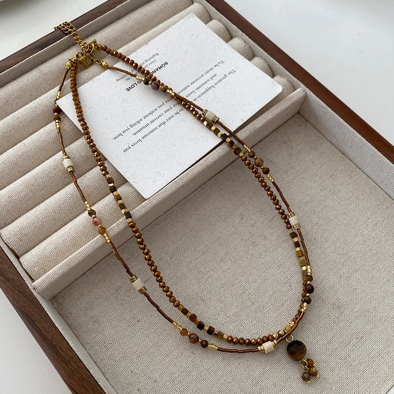 Wholesale Vintage Fashion Natural Stone Necklaces