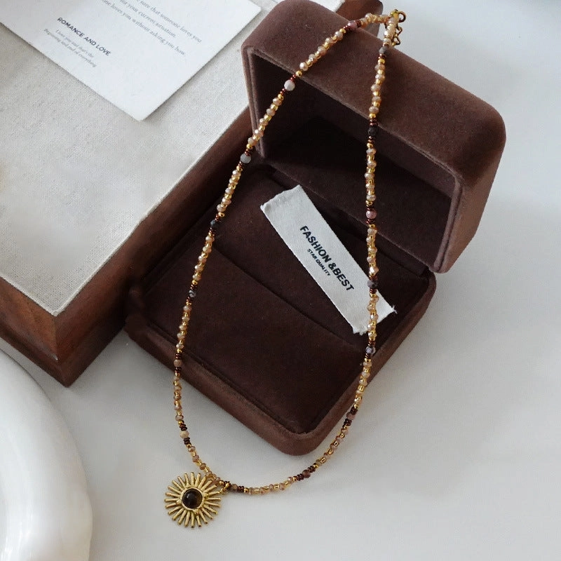 Wholesale Vintage Fashion Natural Stone Necklaces