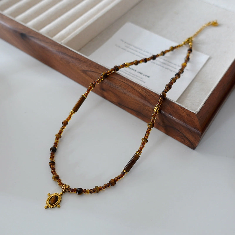 Wholesale Vintage Fashion Natural Stone Necklaces