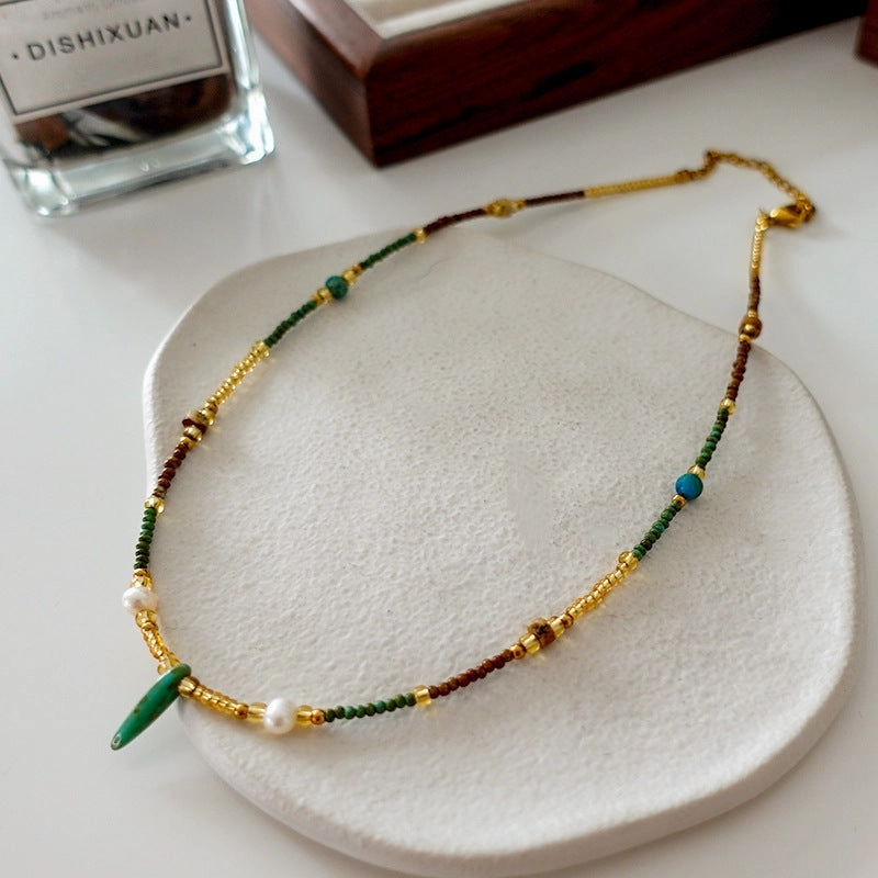 Wholesale Vintage Fashion Natural Stone Necklaces