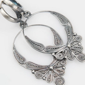 Wholesale Vintage Flower Alloy Earrings