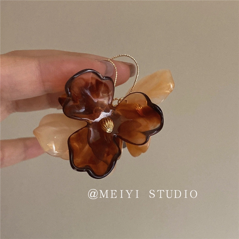 Wholesale Vintage Flower Copper Earrings
