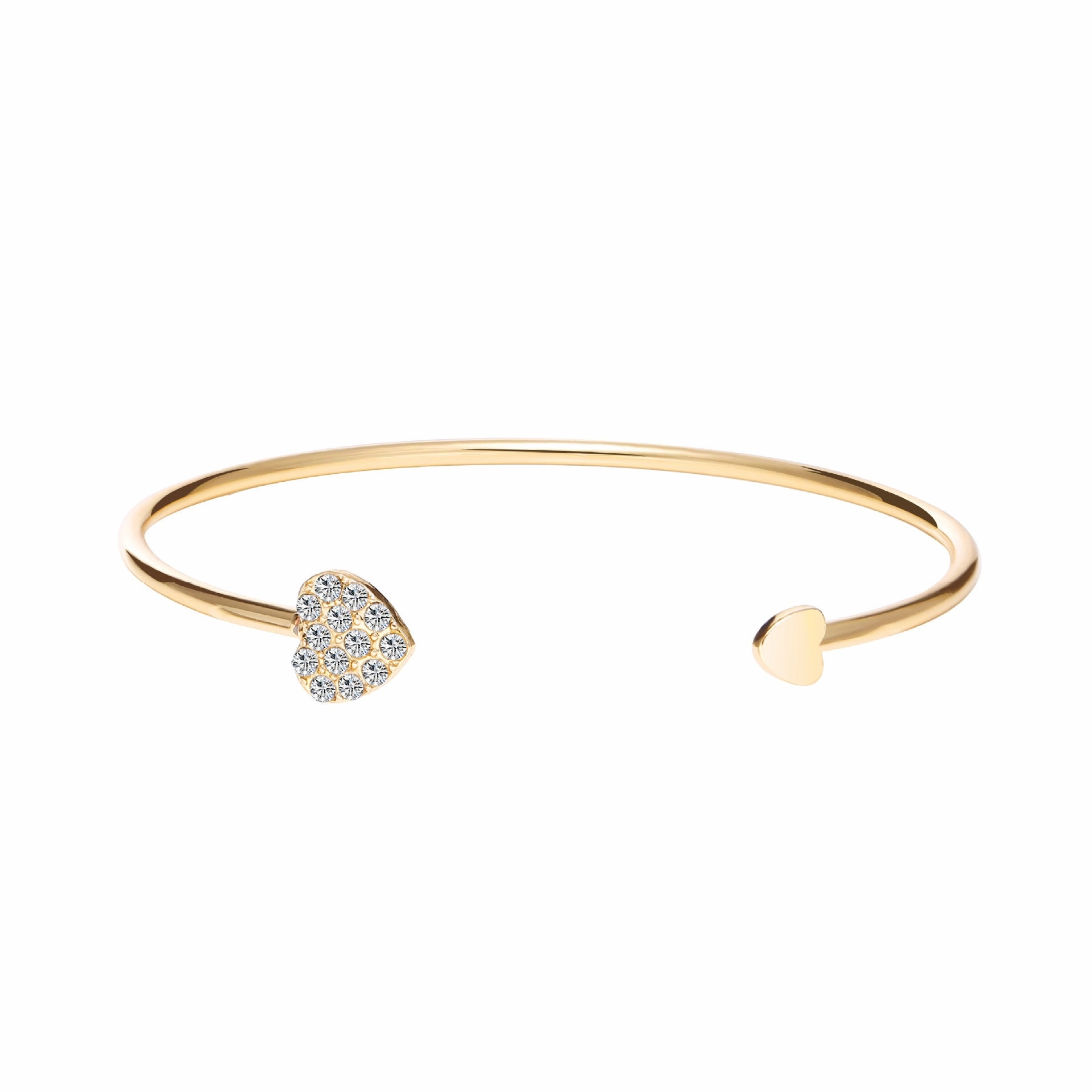 Wholesale Vintage Full Diamond Heart Alloy Bracelet