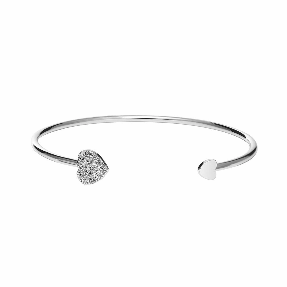 Wholesale Vintage Full Diamond Heart Alloy Bracelet