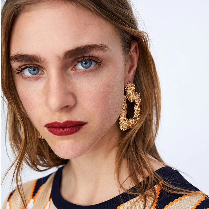 Wholesale Vintage Geometry Alloy Earrings