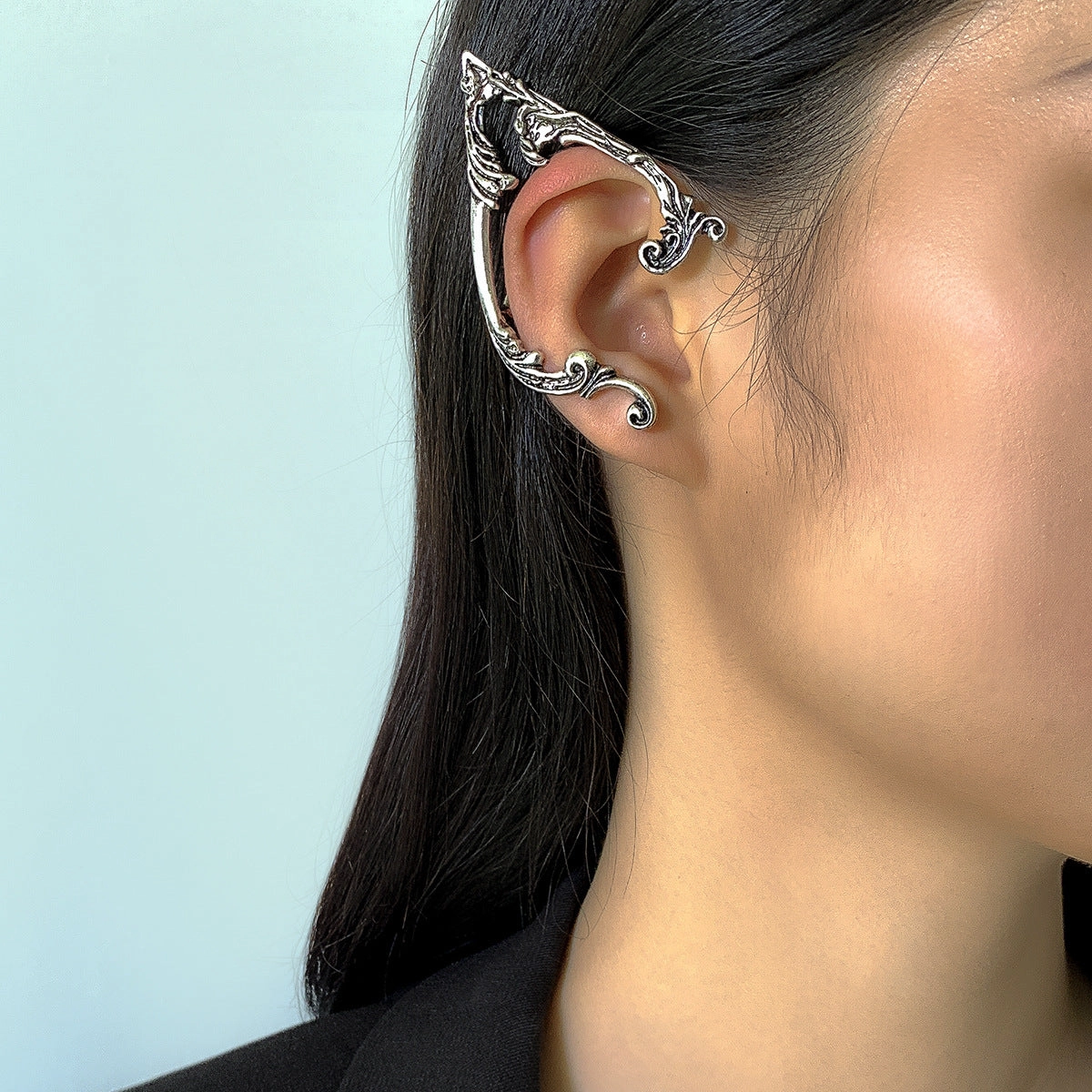 Wholesale Vintage Goth Theme Halloween Elf Alloy Earrings