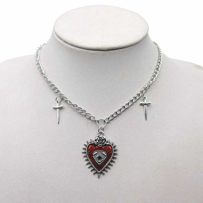 Wholesale Vintage Gothic Halloween Love Necklaces