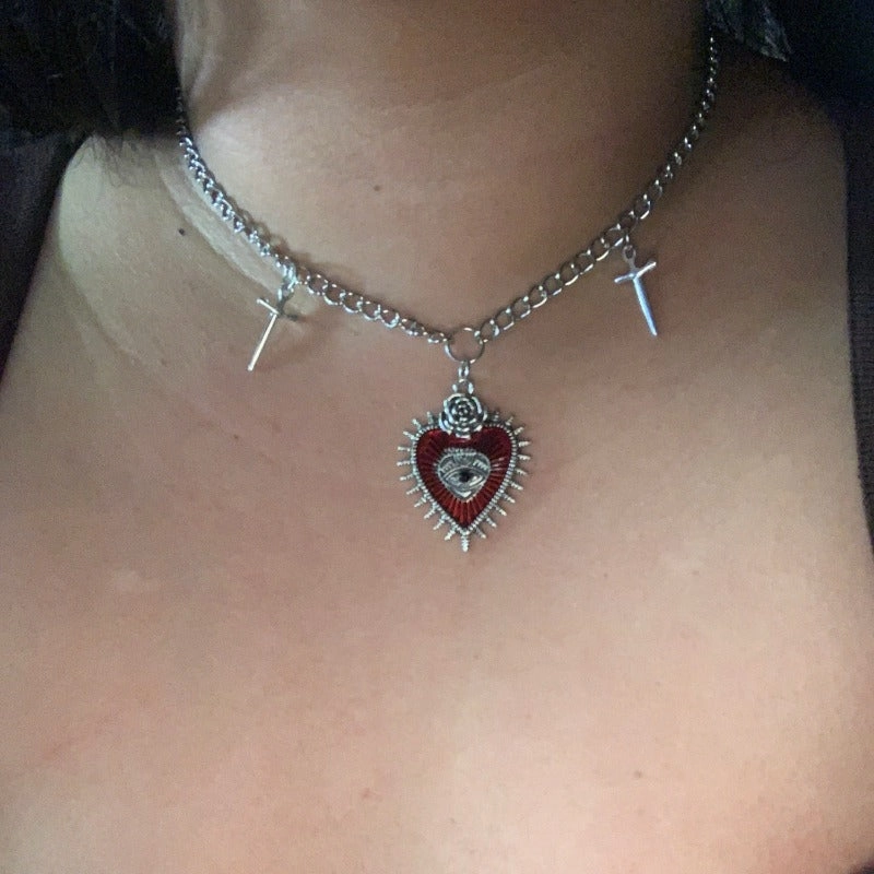 Wholesale Vintage Gothic Halloween Love Necklaces