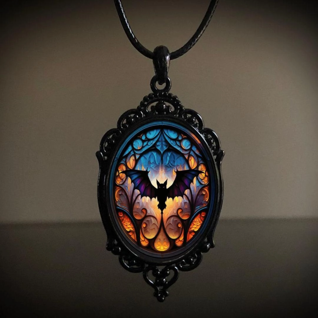 Wholesale Vintage Gothic Halloween Pendant Necklace