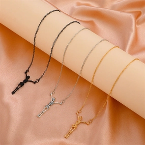 Wholesale Vintage Halloween Skull Pendant Item Gothic Sweater Alloy Necklace