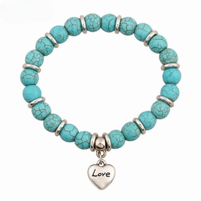 Wholesale Vintage Heart Turquoise Bracelets