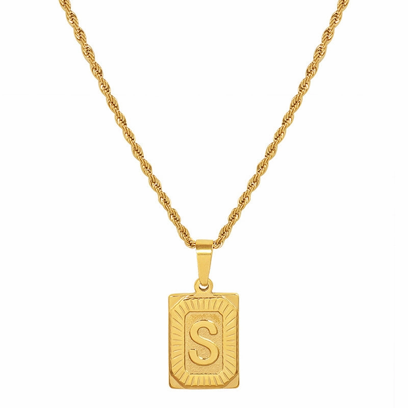 Wholesale Vintage High-end Gold-plated Titanium Steel Necklace