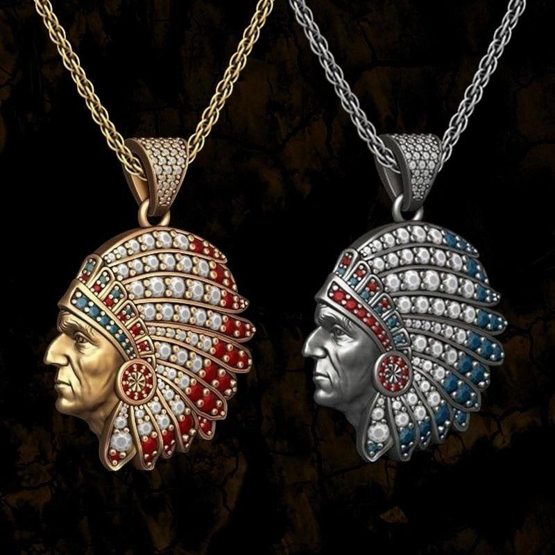 Wholesale Vintage Indian Chieftain Necklaces