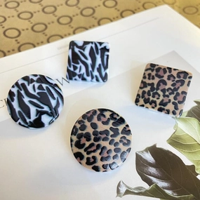 Wholesale Vintage Leopard Acrylic Earrings