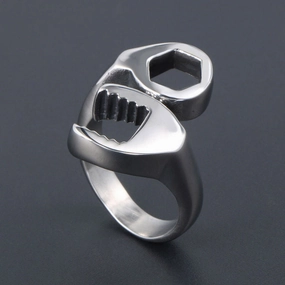 Wholesale Vintage Locomotive Wrench Metal Rings