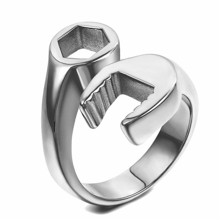 Wholesale Vintage Locomotive Wrench Metal Rings