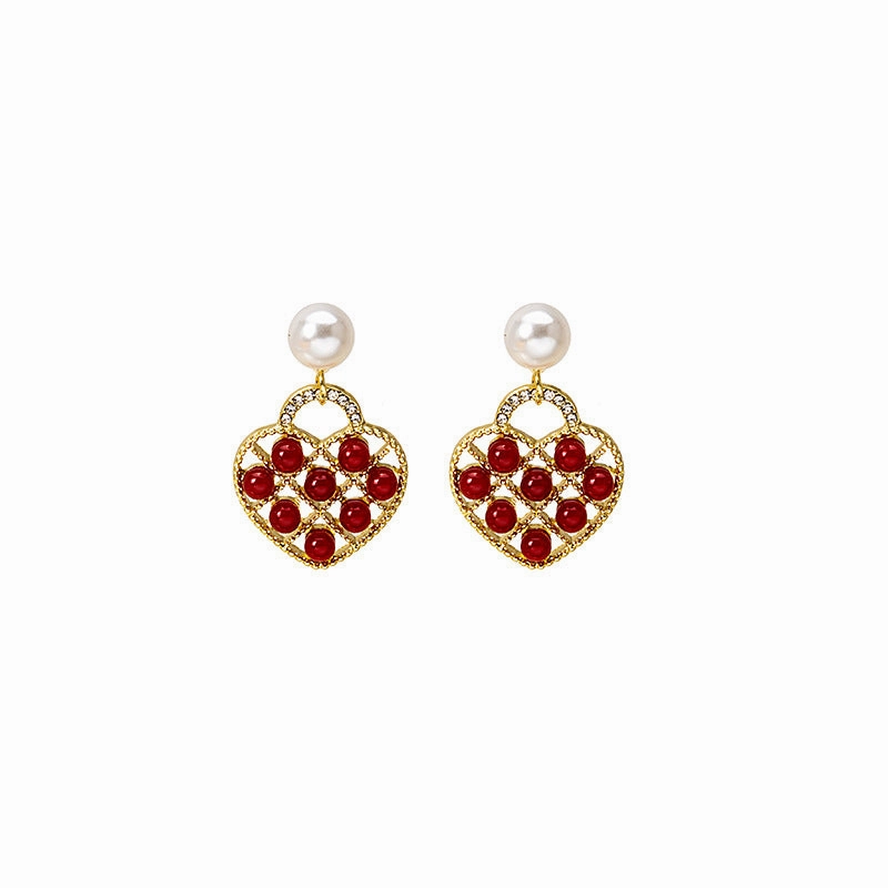 Wholesale Vintage Love Pearl Earrings