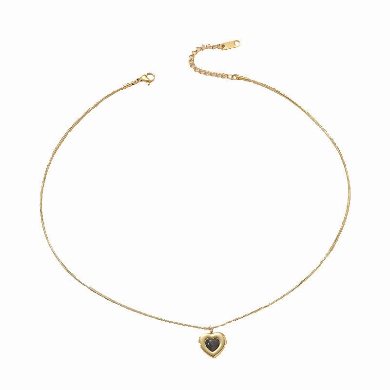 Wholesale Vintage Love Titanium Steel Necklace Clavicle Chain