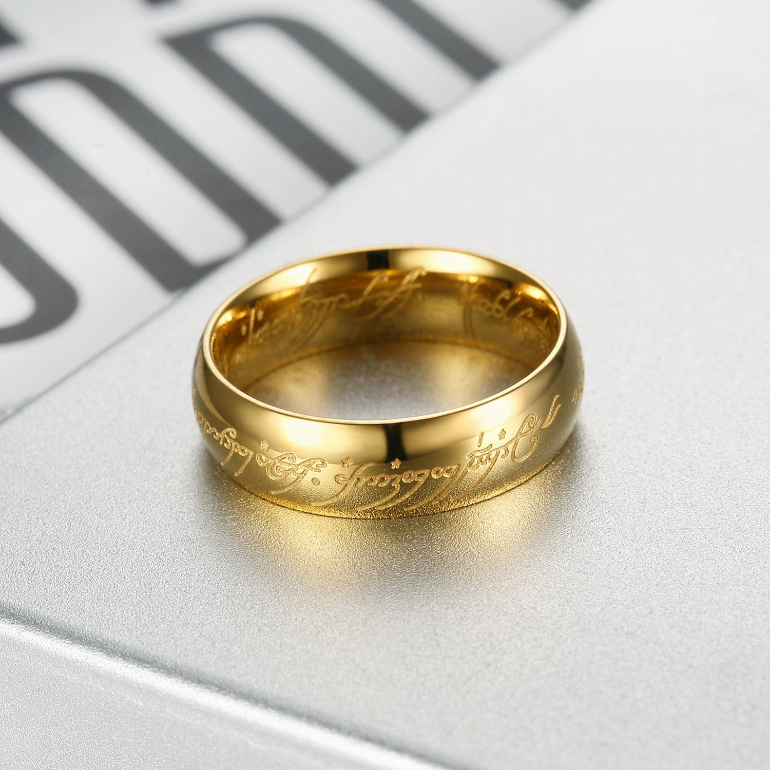 Wholesale Vintage magic ring titanium steel men's ring