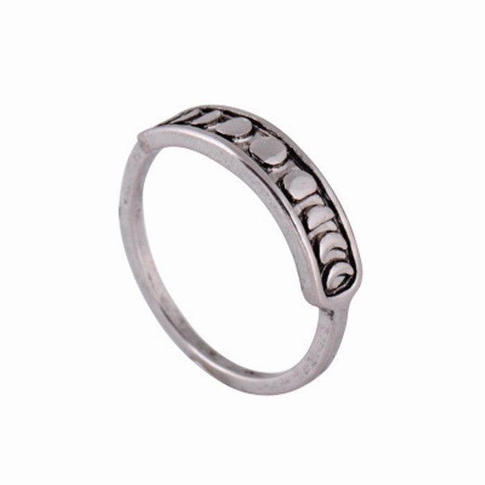 Wholesale Vintage Moon Missing Full Moon Alloy Rings
