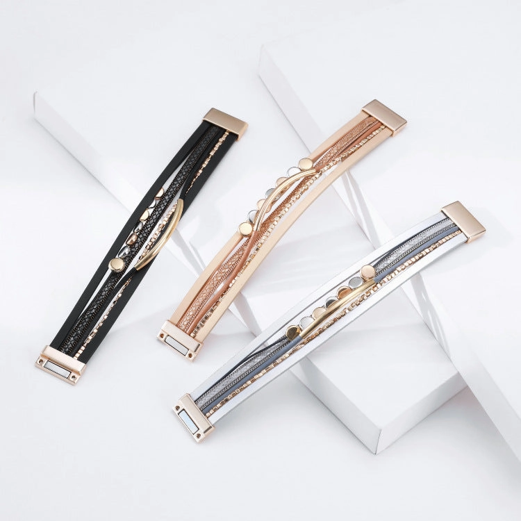 Wholesale Vintage Multi-layer Magnetic Buckle Leather Bracelet