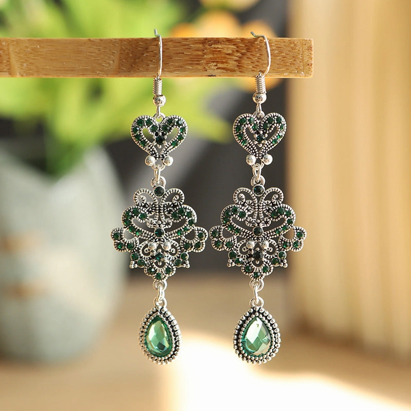 Wholesale Vintage Multilayer Diamond Stud Alloy Earrings