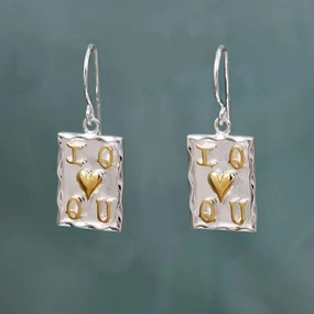 Wholesale Vintage Oil Dripping Poker Alloy Earrings
