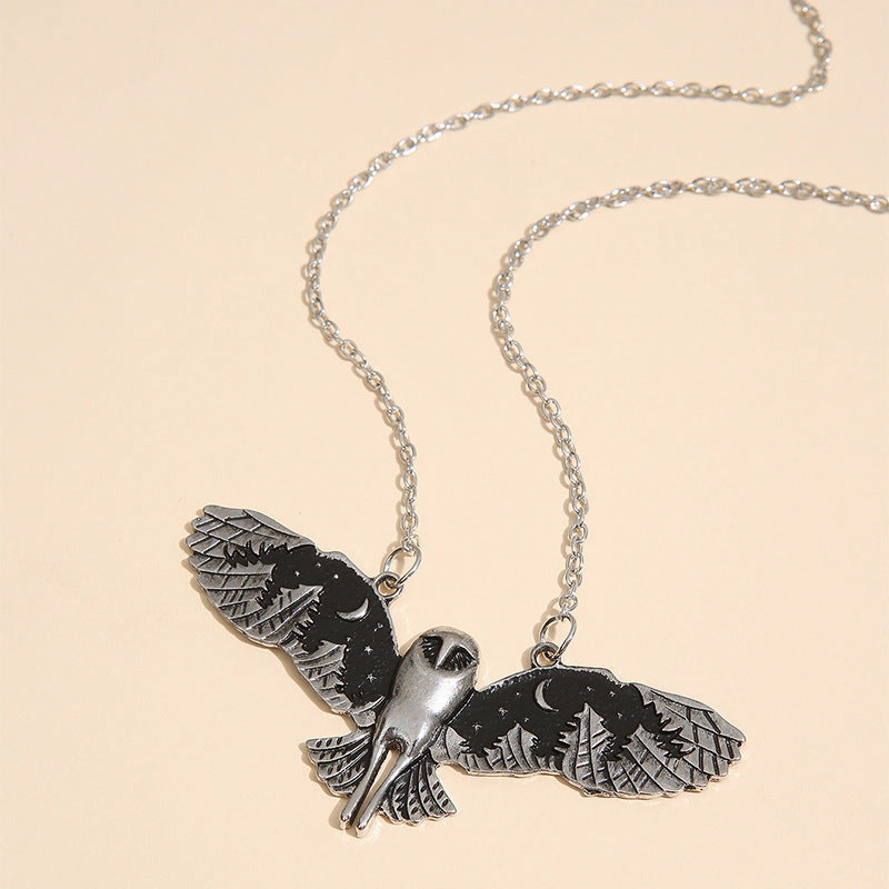 Wholesale Vintage Owl Alloy Necklaces