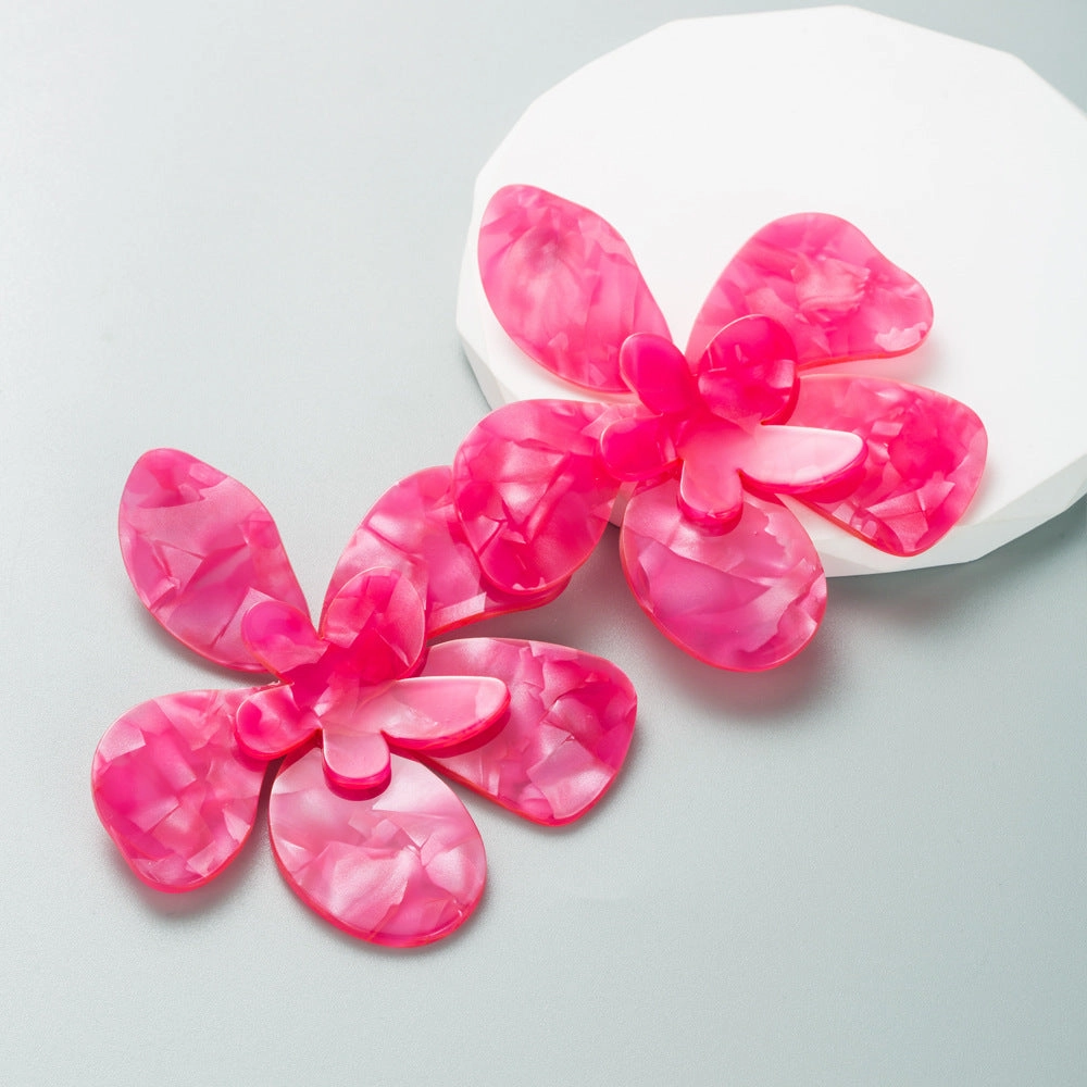 Wholesale Vintage Patchwork Floral Alloy Earrings